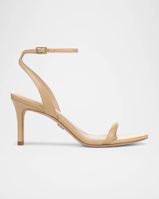 Sylvie Leather Ankle-Strap Sandals